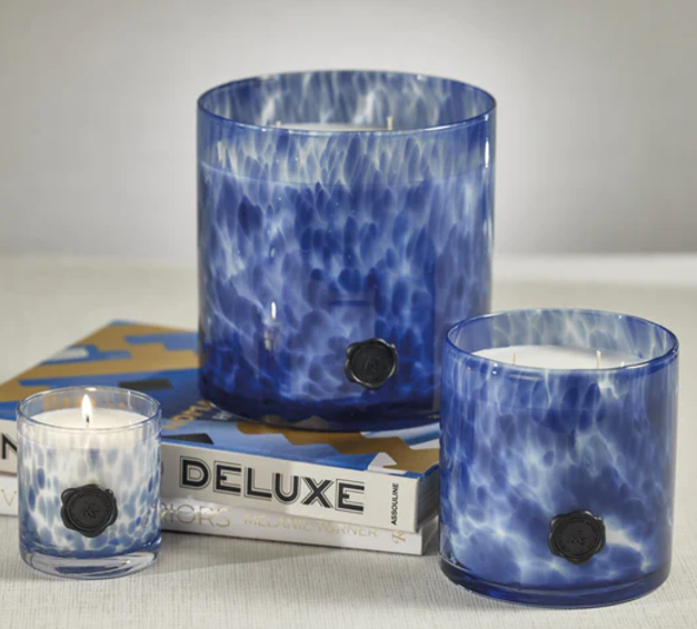 Apothecary Guild Opal Glass Three Wick Candle Jar - Sea Salt & Coastal