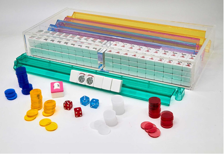 Majhong Set With Lucite Case Multi-Color
