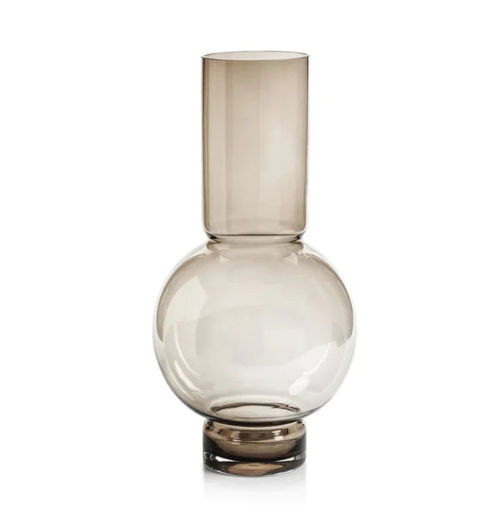 Monceau Glass Vase - Taupe