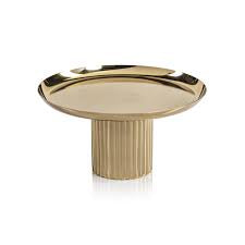 Polished Gold Footed Cake Stand