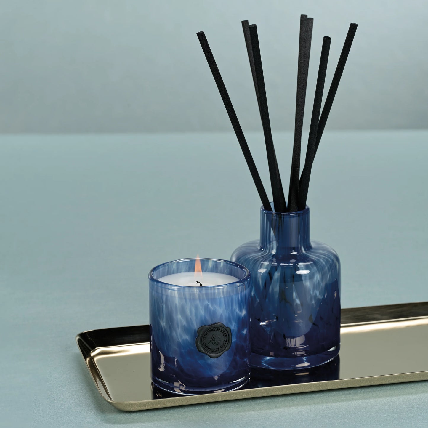 Glass Reed Diffuser in Gift Box - Sea Salt and Coastal Mist