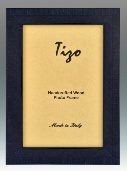Blue Lovers Wood Picture Frame 4 x 6