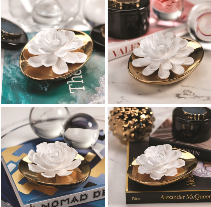 Dream Porcelain Flower Diffuser - Moroccan Peony