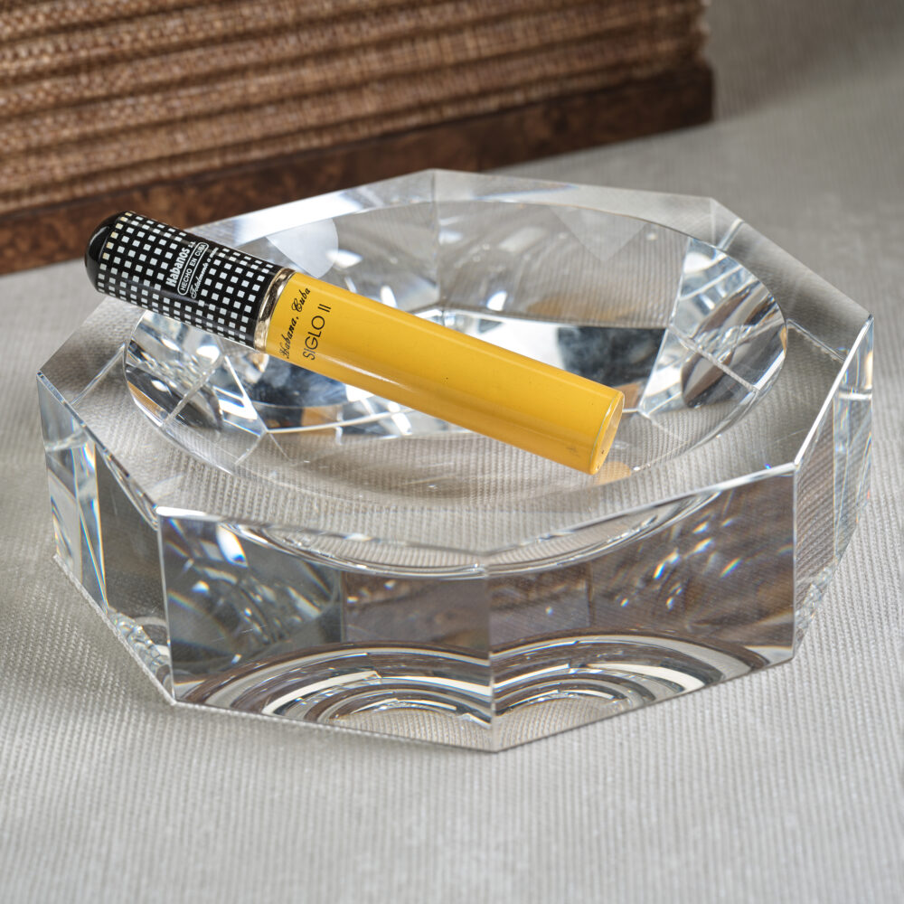 Glass Crystal Octagon Bowl - Clear