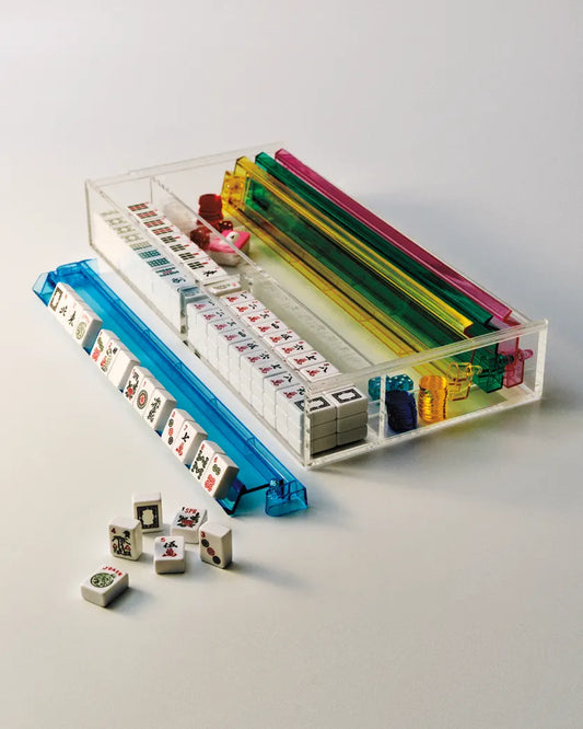 Lucite Mahjong Game Set
