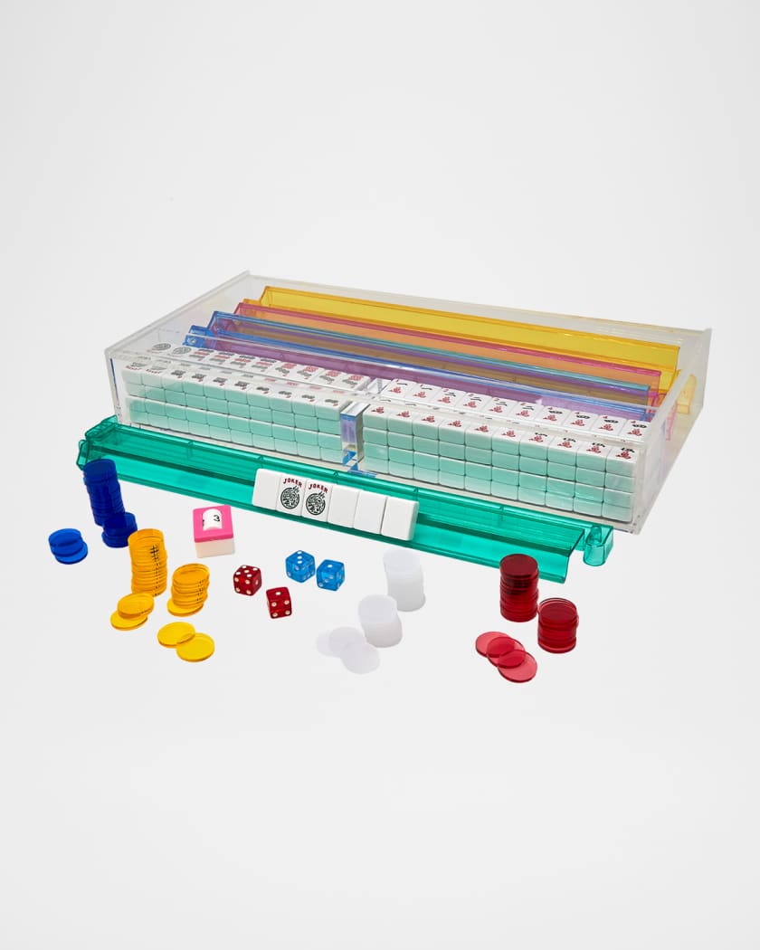 Lucite Mahjong Game Set
